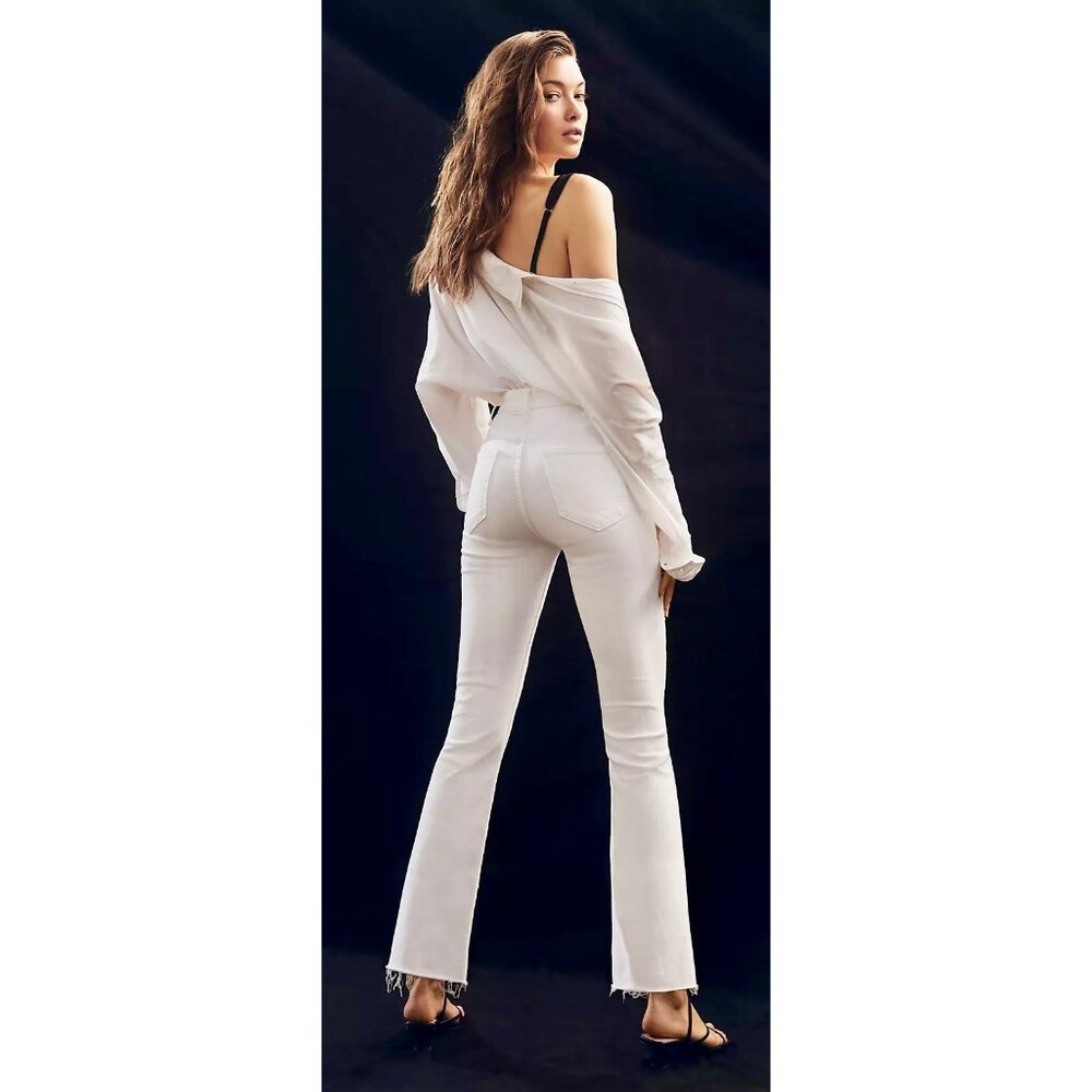 Mother Jeans The Hustler Ankle Fray Fairest of them all White 27 New With Tags - Picture 15 of 16